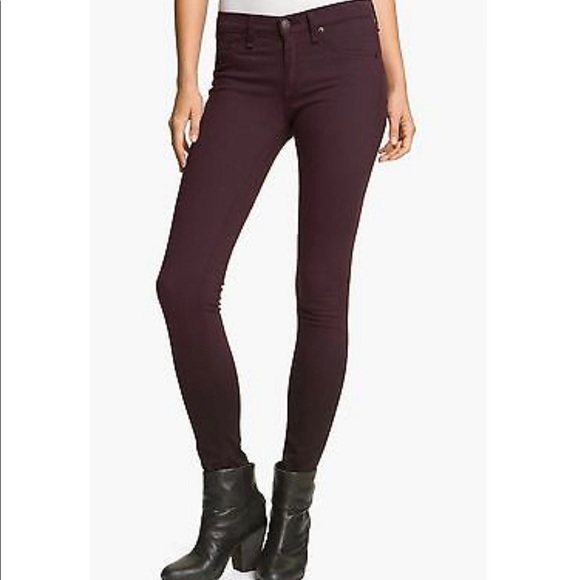 Rag & Bone Skinny Wine Ombre Jeans Stretch - Picture 1 of 6
